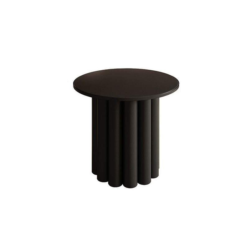 Single Coffee Table Pedestal Solid Wood Round Cocktail Table