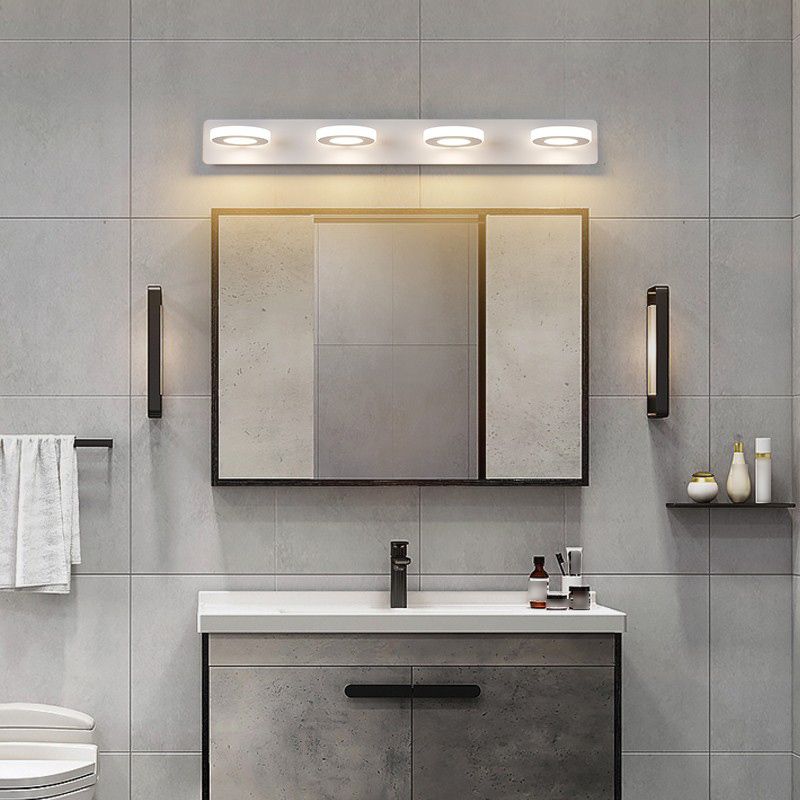 Forma de pared de espejo geométrico de metal luz de pared múltiples luces de pared de espejo múltiples