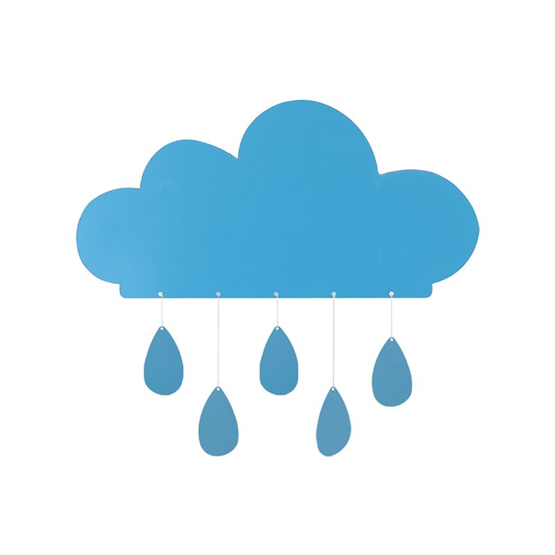 Piovosità a forma di nuvola sconce leggero fumetto acrilico a led da comodino a monte lampada lampada in blu/rosa