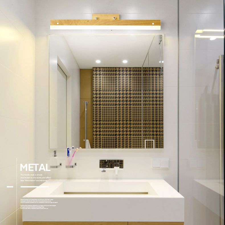 Applexion murale moderne LED LED BOIS LUMIÈRE MIRMOIR LEILLE