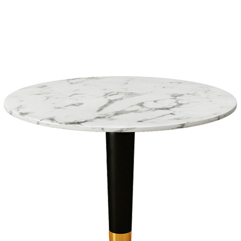 1/2/4/5 Pcs Metal Glam Style Dining Set with Round Table Dinette Set