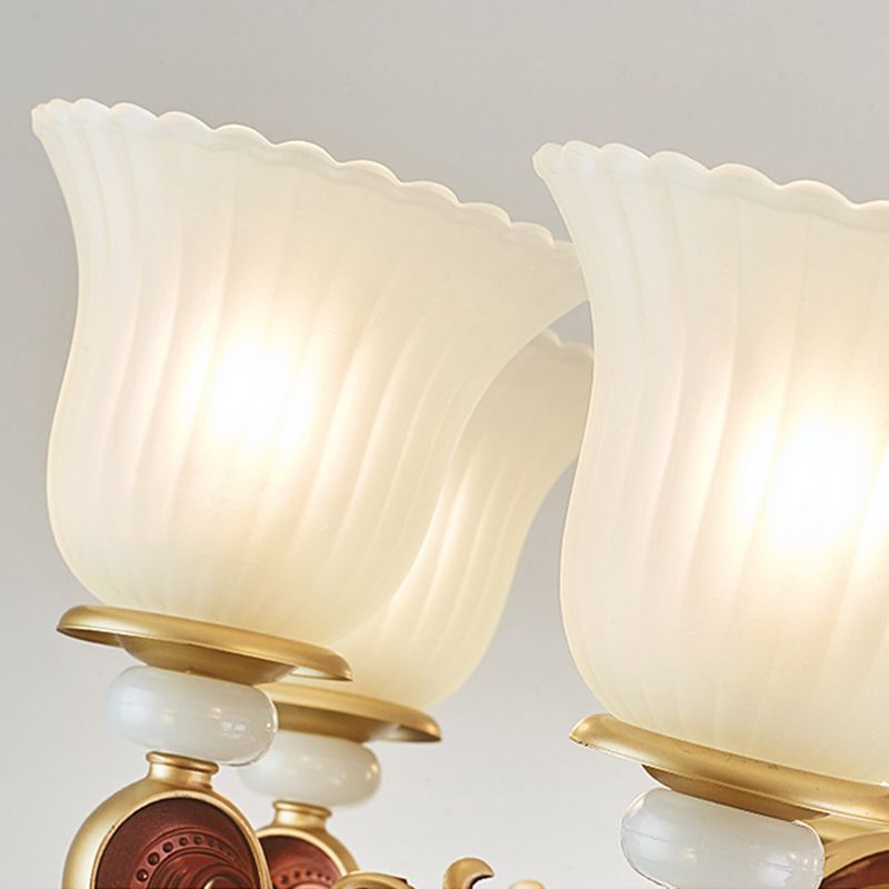 Geometry Shape Pendant Lights Modern Style Glass Chandelier Lights in Gold