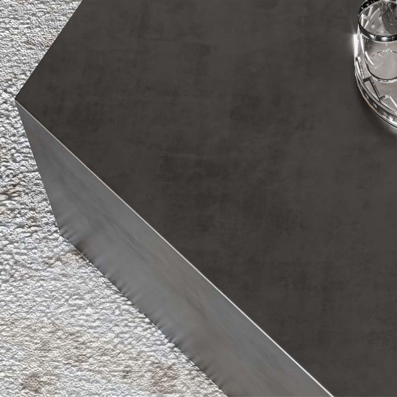 Modern Grey/brown Stainless Steel Coffee Table for Living Room Cocktail Table