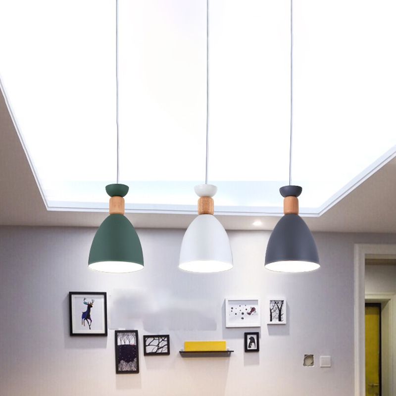 3 Köpfe Anhänger leichter Metallschatten moderne Hanglampen für Wohnzimmer