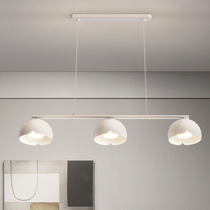 Modernism 3-Light Kitchen Island Lighting White Island Pendant Lighting for Kitchen