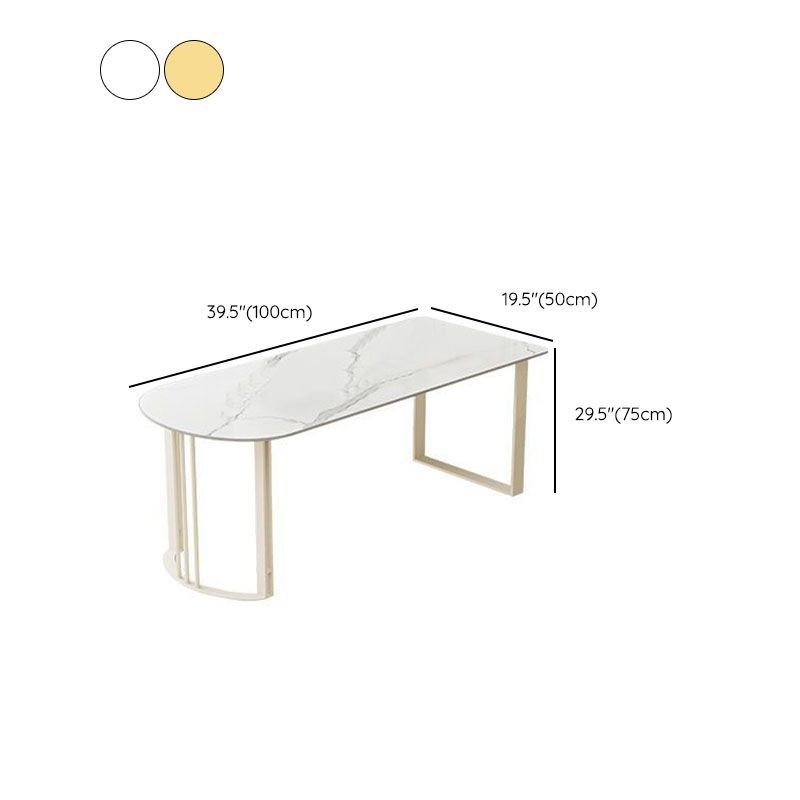 Contemporary Dining Room Dinner Table 4 Legs Stone Dining Table