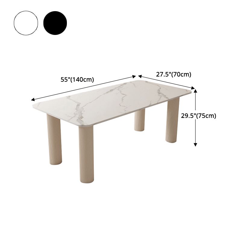 Modern Sintered Stone Dining Table Set 1/4/5/7 Pieces Dining Set