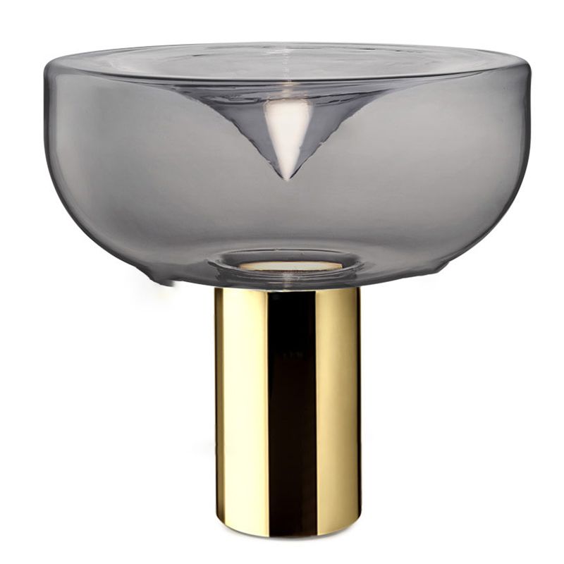 Bowl Night Table Lamps Modern Style Glass 1 Light Table Lamp for Living Room
