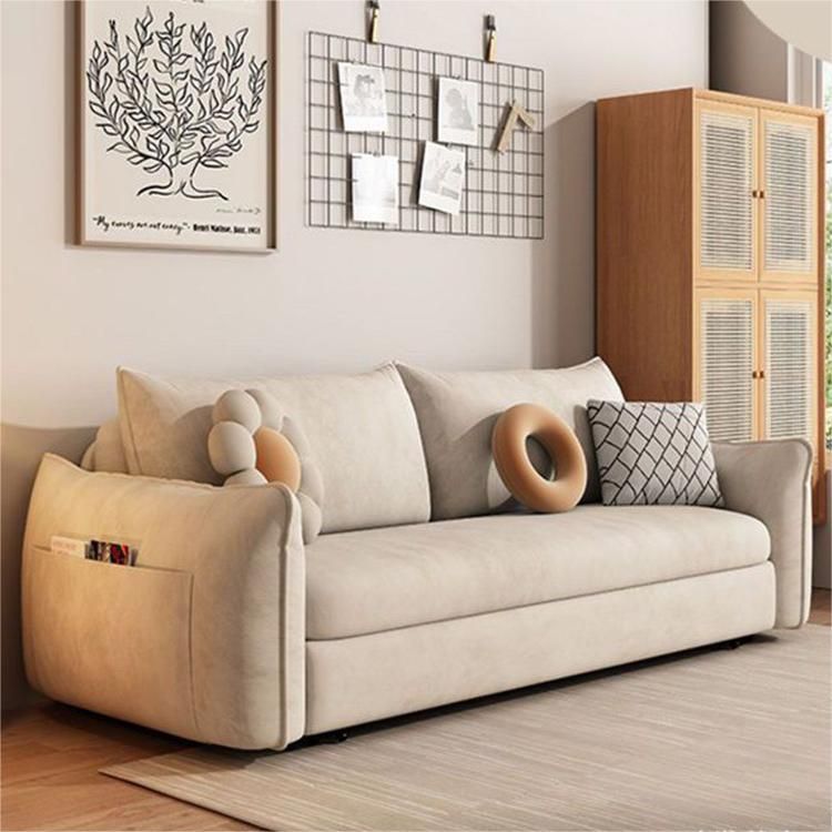 31" Wide Scandinavian Sofa Bed Pillow Included Folding Futon Sleeper Sofa