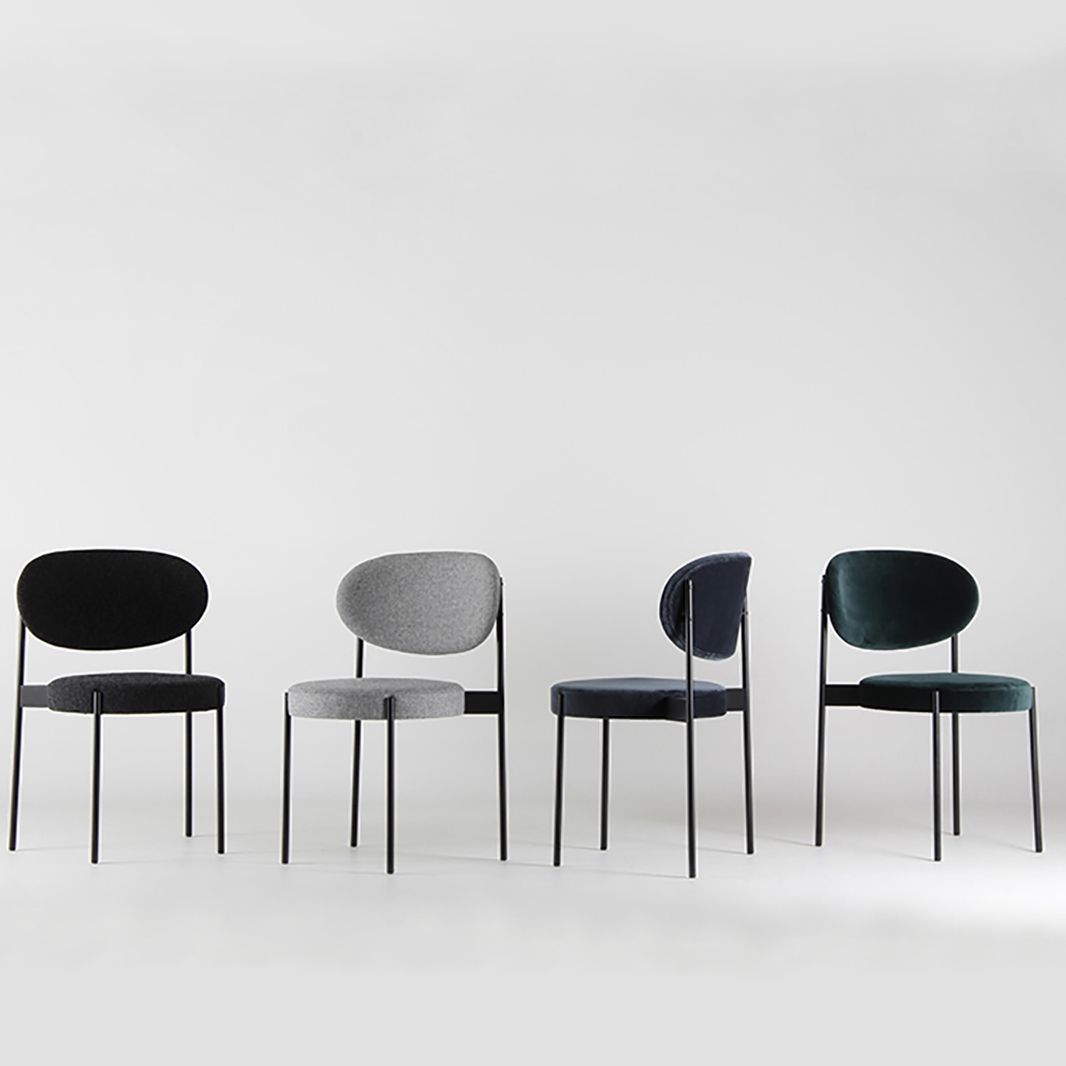 Contemporary Open Back Dining Chair Upholstered Dining Side Chair