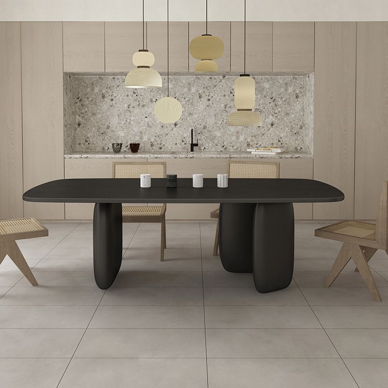 Pine Solid Wood Tripod Dining Table Modern Rectangle Dining Room Kitchen Home Furniture