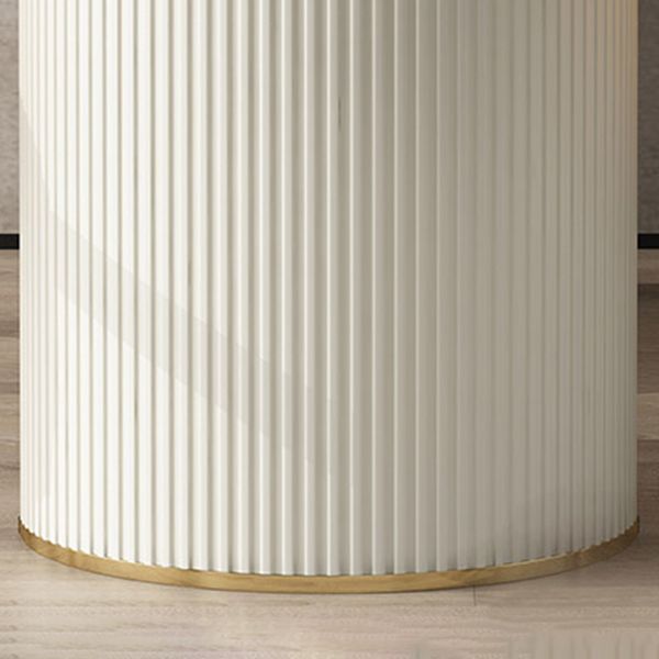 Zeitgenössischer Stil Stein Esstisch Doppelte Sockel Basis Freiformtisch für Zuhause