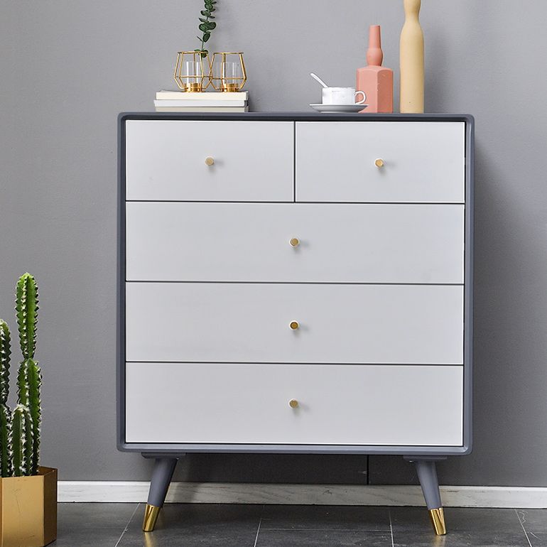 Solid Wood Accent Chest Mid Century Drawers Included Cabinet