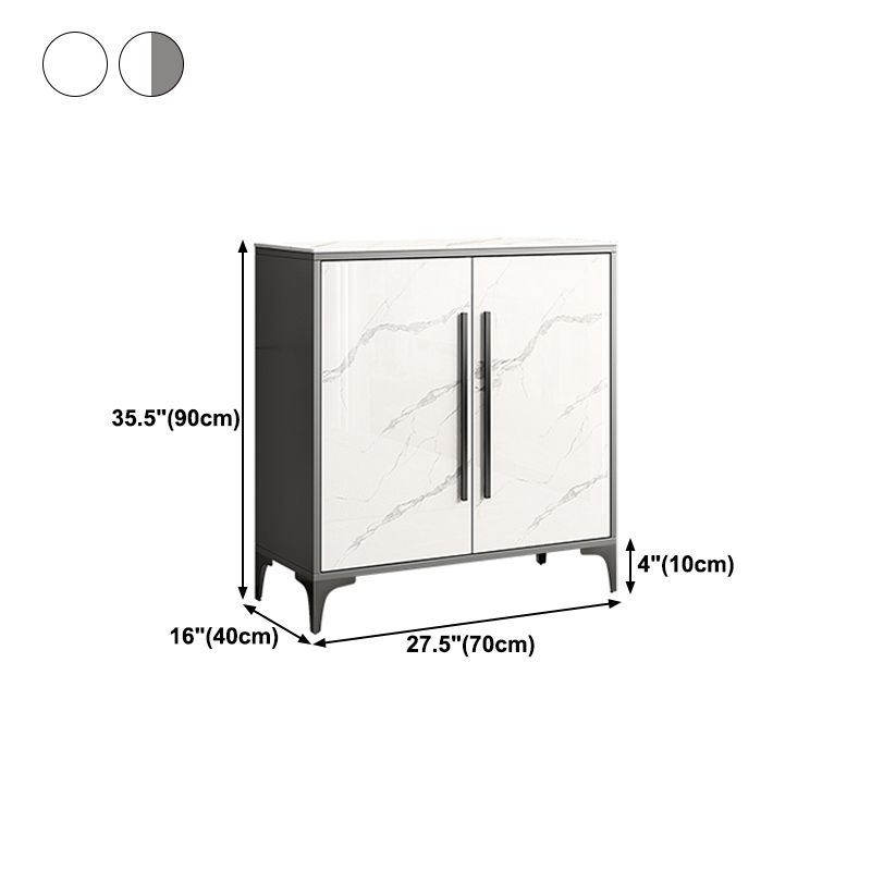 Stone Kitchen Sideboard Cabinet Modern Server Cabinet with Storage