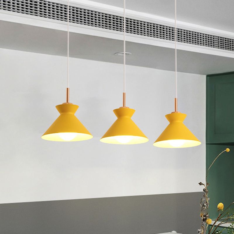 Macron Hanging Light Bowl Shape Single Light Metal Modern Pendant Light for Dinning Room