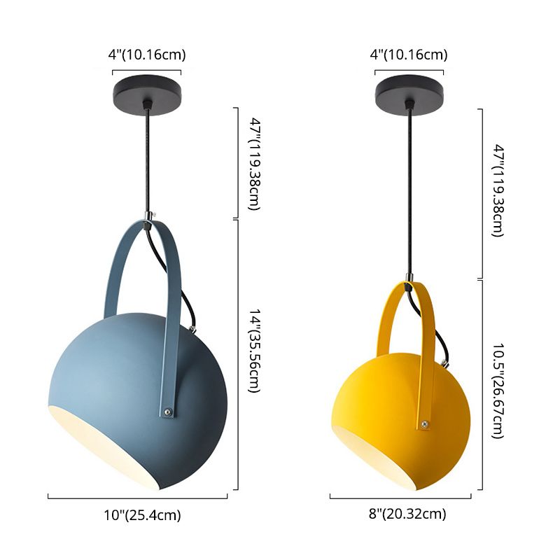 1 Light Metal Pendant Lighting Fixtures Modern Pendulum Dining Room Hanging Pendant Lights