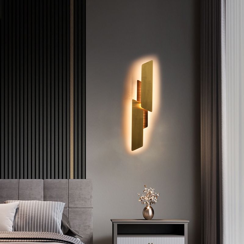 Metal Sconce Light Fixtures Gold Wall Mounted Lights for Bedroom