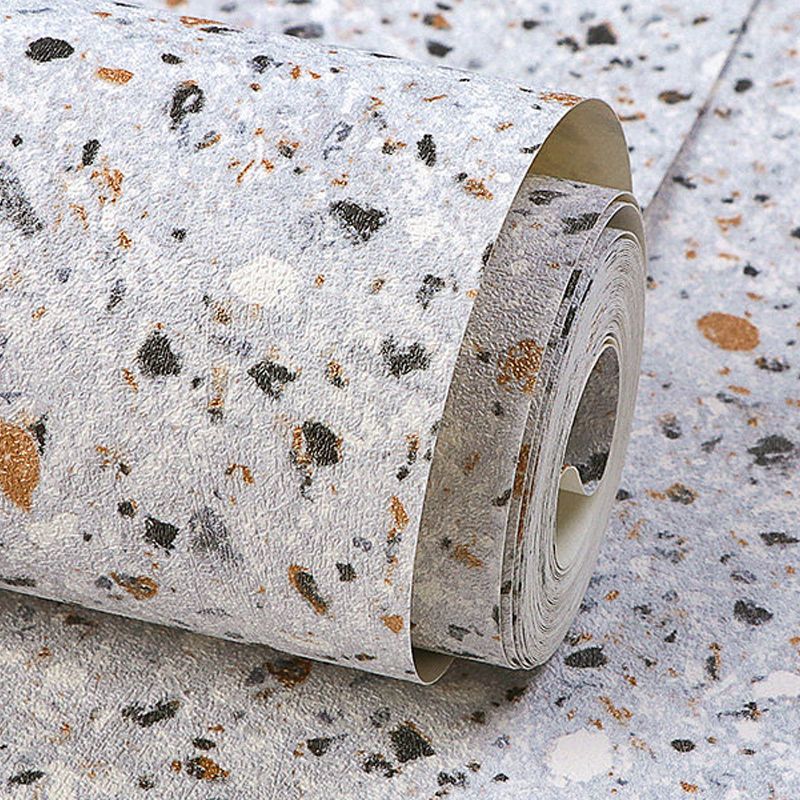 Pastel Color Terrazzo Look Wallpaper Waterproof Industrial Bedroom Wall Covering