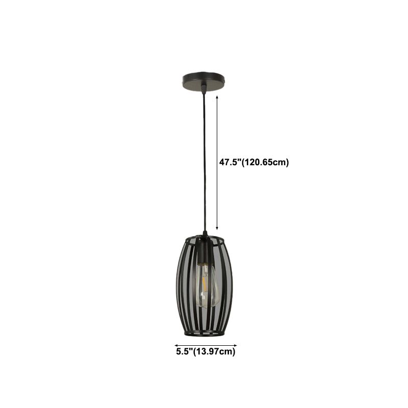 Geometric Island Light Industrial Hanging Lighting Fixture for Dining Room