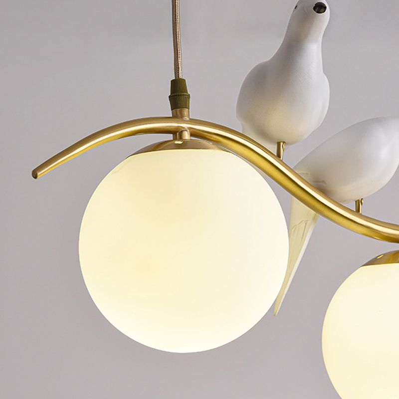 Modern Style Globe Island Pendants Glass Pendant Lights for Dining Room