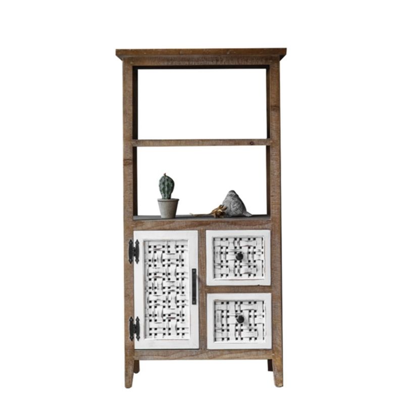 Industrial Rectangle Bar Pulls Accent Cabinet With Doors Cabinet