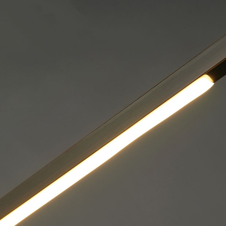 Metal Linear Island Pendant Lights Modern 1-Light Island Pendant Lighting