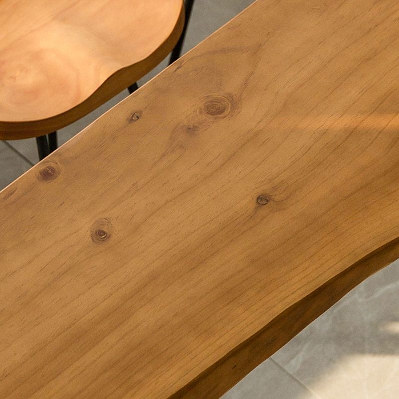 Modern 1/3/4 Pieces Bar Table Set Rectangle Pine Wood Counter Table for Living Room