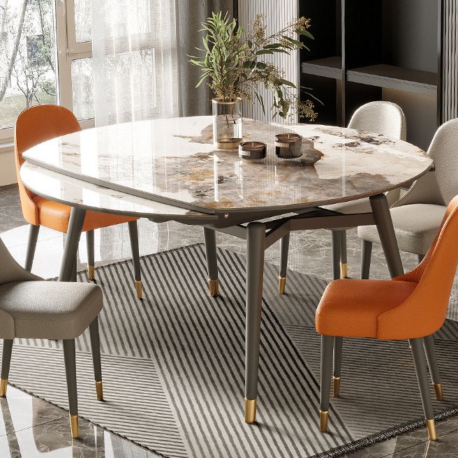Dining Room Dinner Table Extendable 4 Legs Kitchen Dining Table