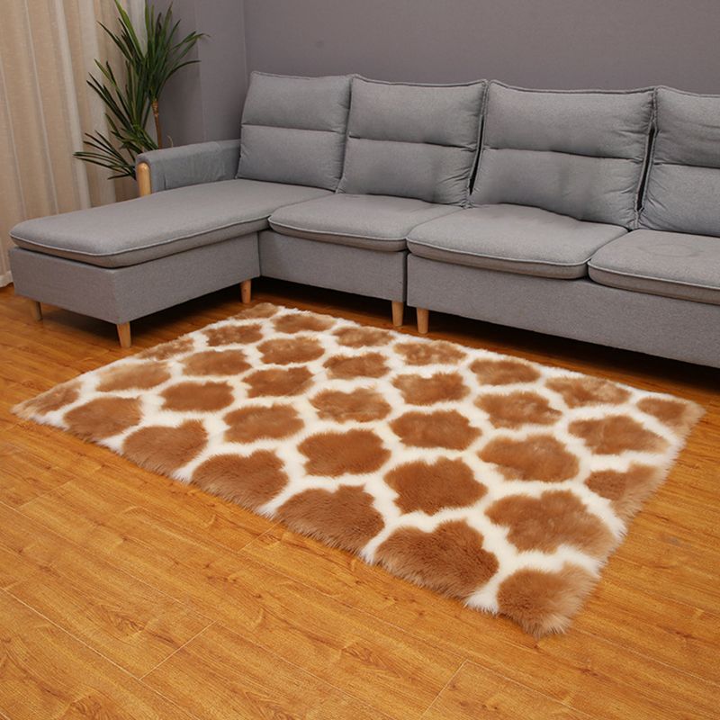 Alfombra de sala de estar escandinava de la sala de estar multicolor