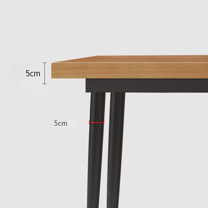 Industrial 1/2/5/7 Pieces Dining Set Solid Wood Dining Table Set