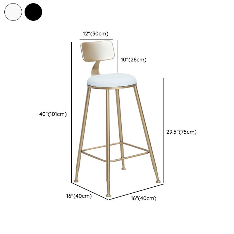 1/3 Pieces Glam Round Wood and Metal Bar Stool and Table Set