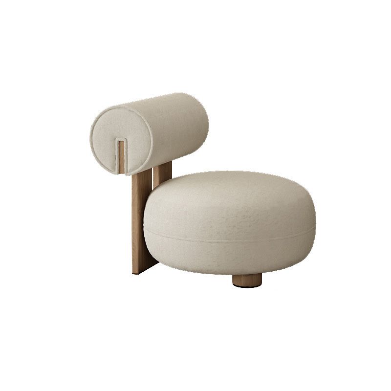 Contemporary Tight Back Sofa Armless Curved Loveseat for Living Room