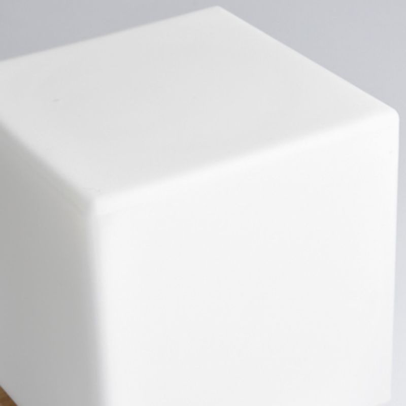 Modern Glass Semi Flush Mount Square Shade Semi Flush for Living Room