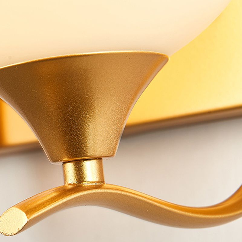 Modern Style Globe Shape Wall Light Glass Sconces for Bedroom