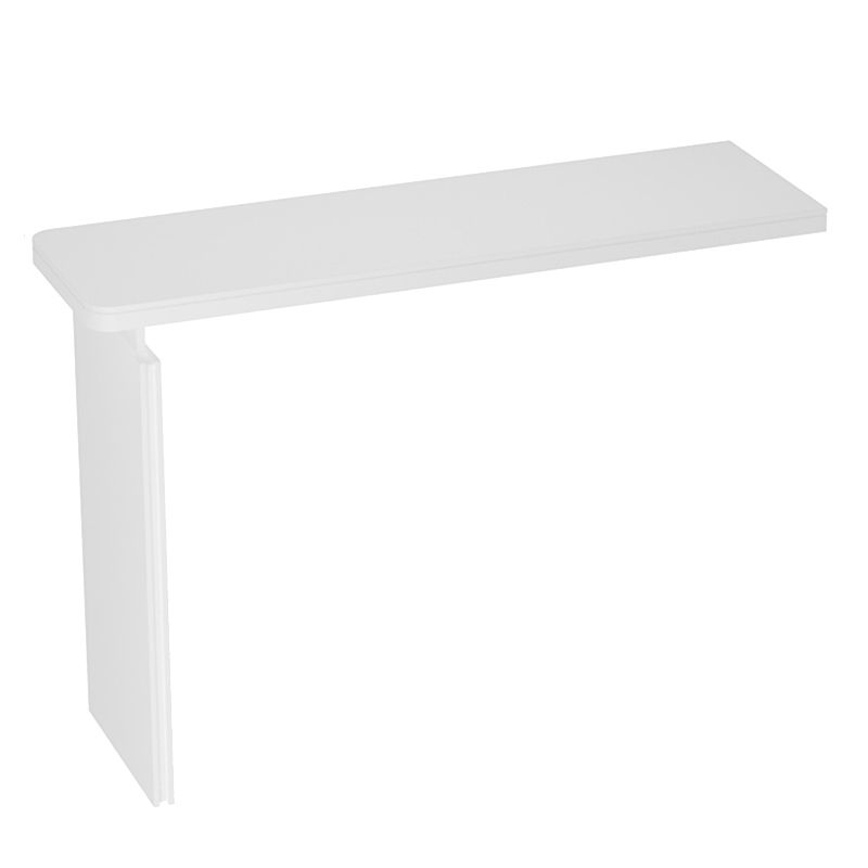 Rectangle White Stone Top Bar Dining Table Contemporary Bar Height Table