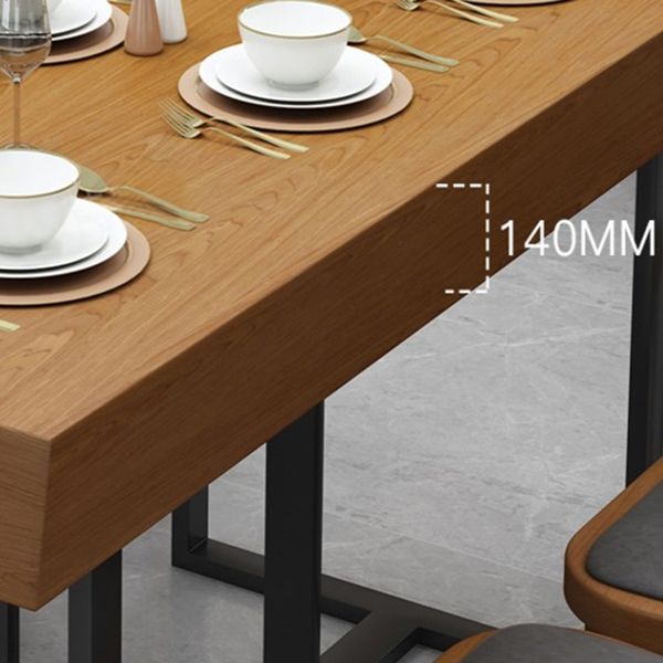 Industrial Style Dining Site Table Solid Wood Dining Room Furniture for Home