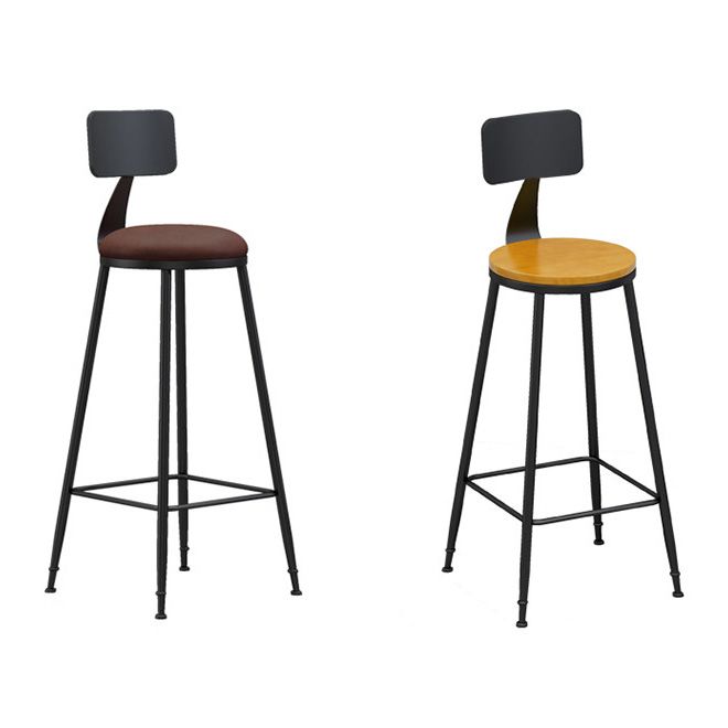 Industrial Style Bar-stool Metal Legs Counter Stool for Kitchen Bar