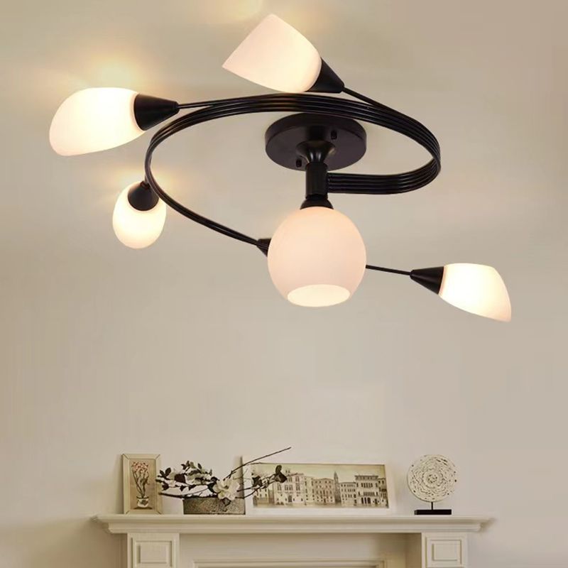 Nordic Style Metal Ceiling Light Ball Shape Ceiling Lamp for Bedroom