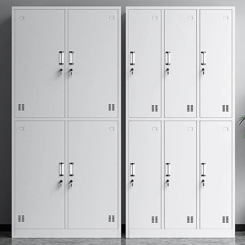 Contemporary Style Metal Wardrobe White Colour Wardrobe Closet for Home