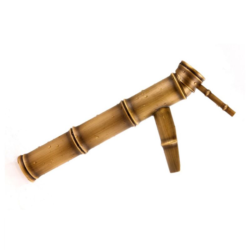 Farmhouse Vessel Faucet Brass Lever Handles Waterfall Spout Lavatory Faucet