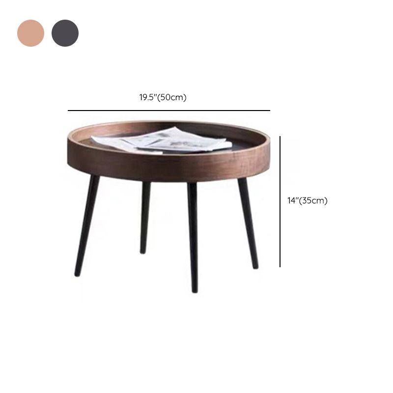 Contemporary Coffee Table 4 Legs Round Coffee Cocktail Table