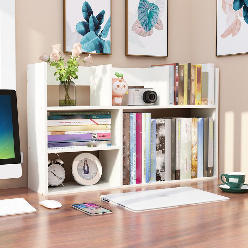 Zeitgenössische geometrische Holzbücher horizontal offene Bücherregal