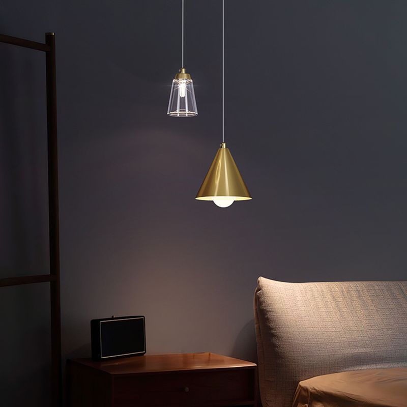 MODERNA INDUSTRIALE MINI PENDANT A CONUA LIGHT METALE CONE AMPAGGIO PER LAMPAGGI