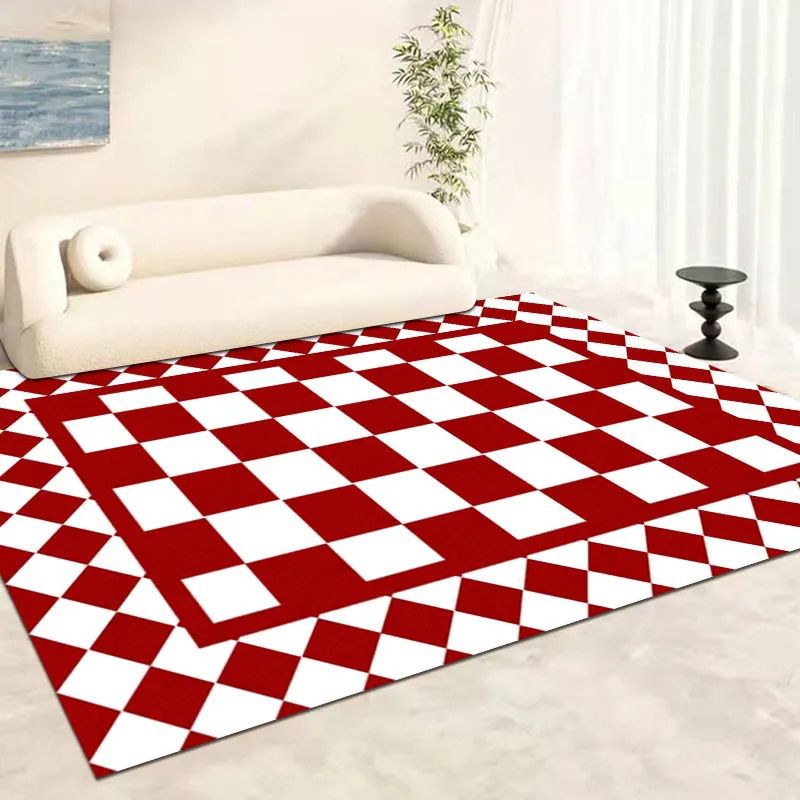 Postmodern tapijt, polyester, kleurrijk binnentapijt, antislip rugtapijt voor woondecoratie