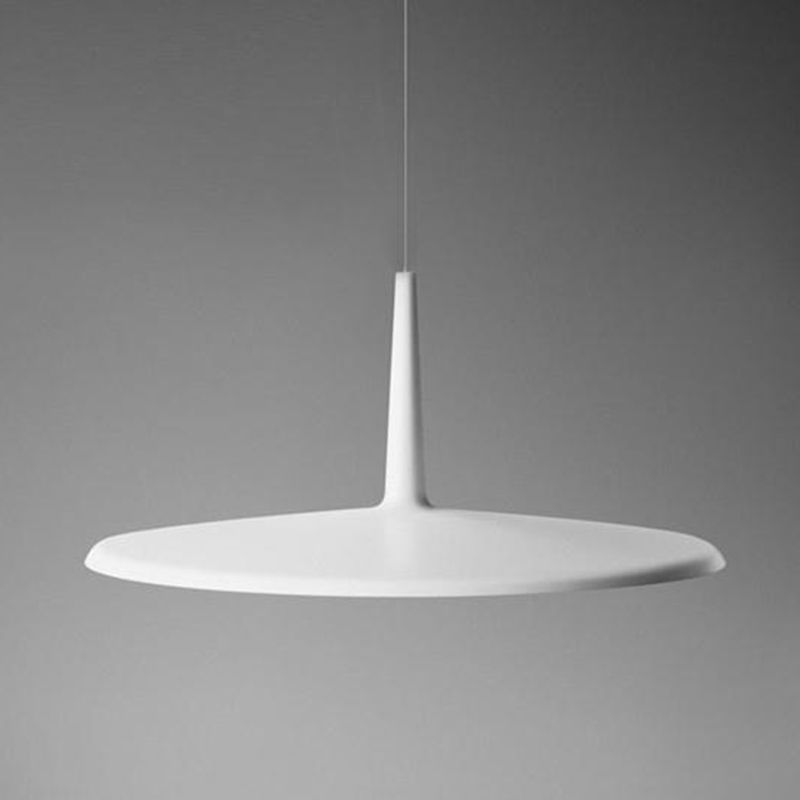 Nordic Style Aluminum Pendant Light Disk Shape LED Ceiling Lamp for Bedroom