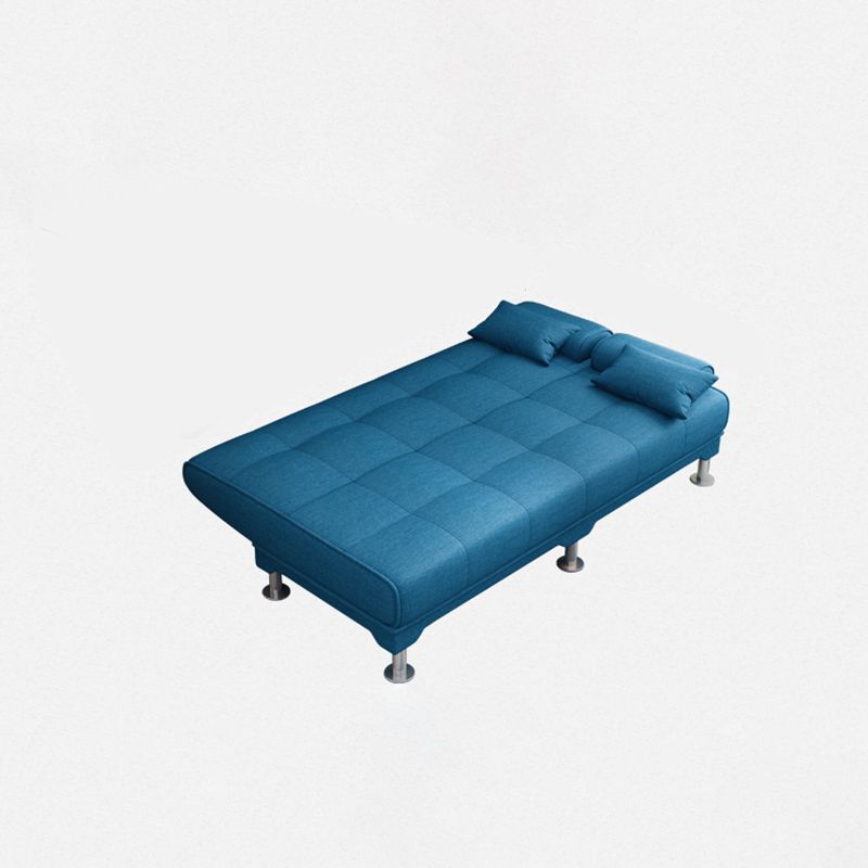 Tessuto gambe metalliche moderne divano convertibile cuscino con il cuscino.