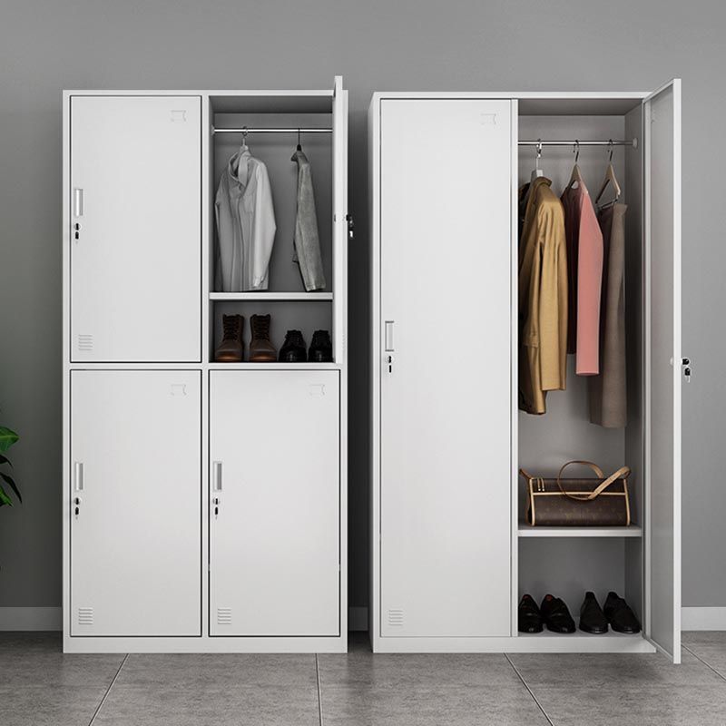 Contemporary Hinged Wardrobe Cabinet Steel Wardrobe Armoire for Home
