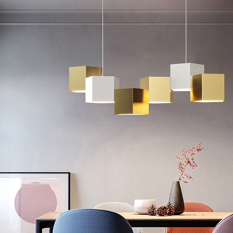 Geometría de estilo moderno Shape Lights Island Lights 6 Light Island Lighting
