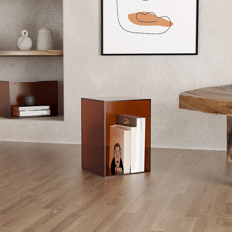 Modern Style Closed Back Bookshelf Acrylic Bookcase for Study Room