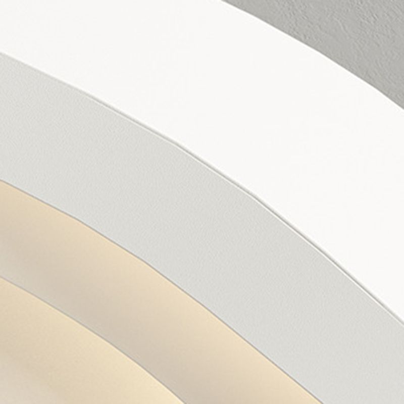 Contemporary White Flush Mount Lighting Unique Acrylic Ceiling Light